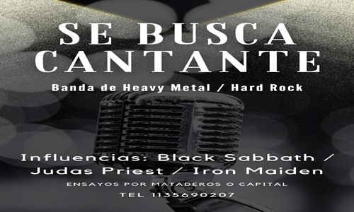 banda de hardmetal busca vocalista