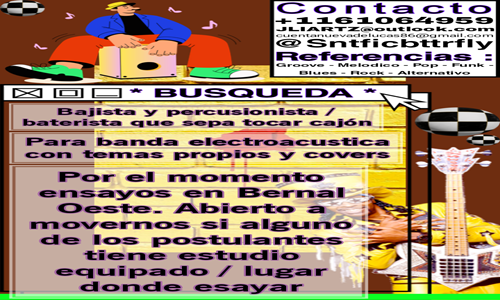 Banda busca bajista