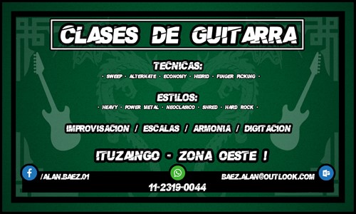 Clases de Guitarra  ZONA OESTE