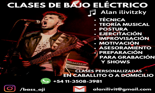 CLASES DE BAJO ELÉCTRICO